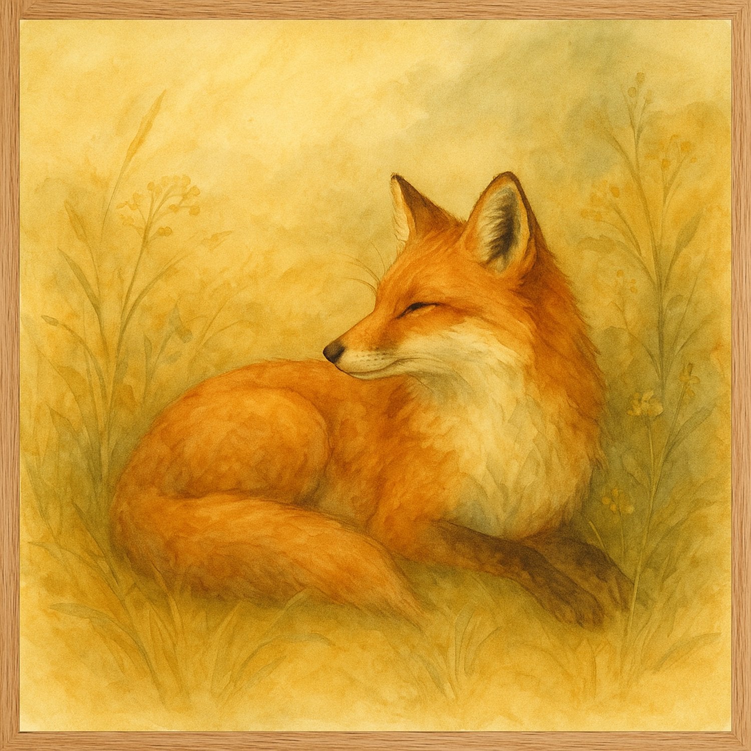 Poster in oak frame