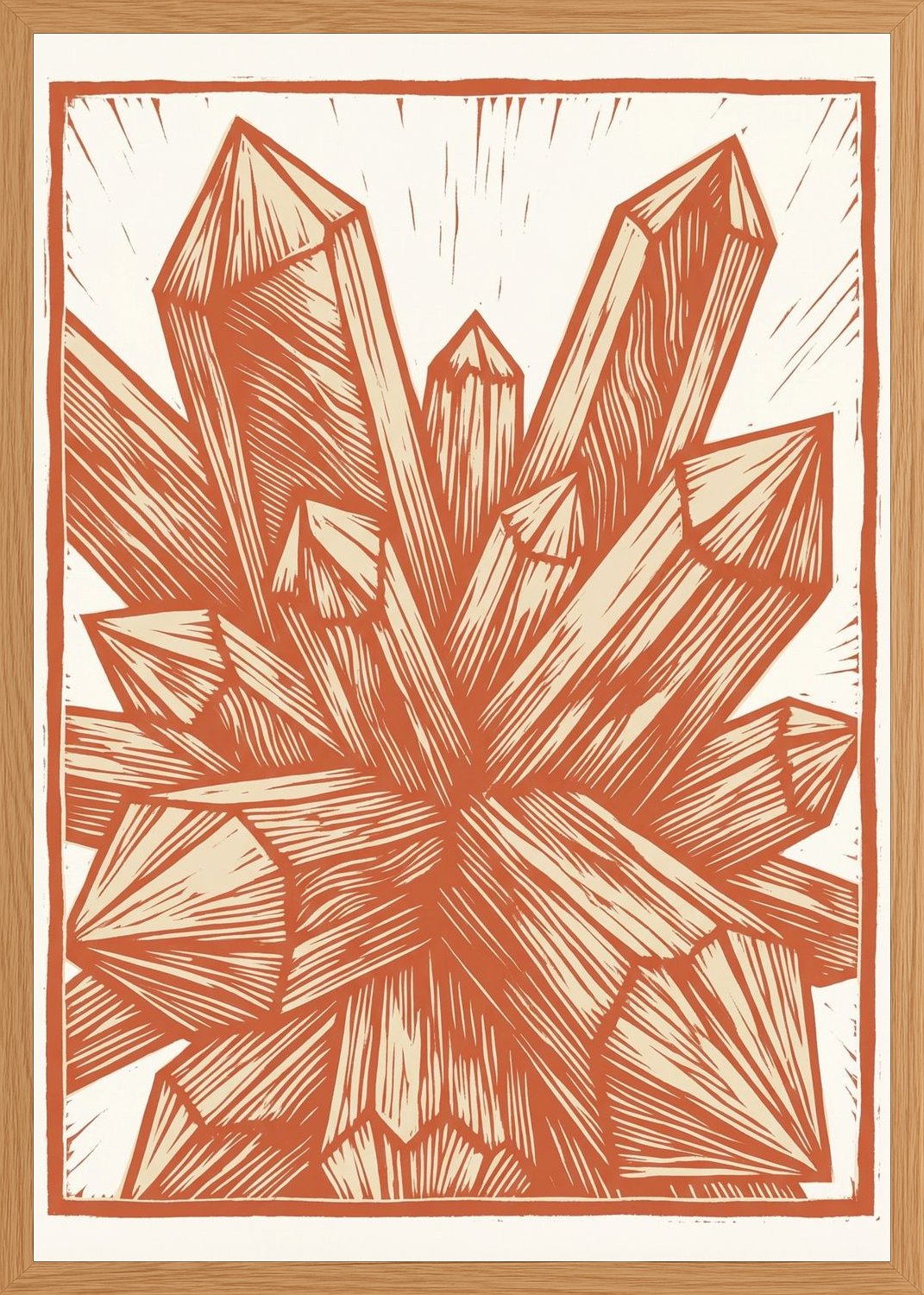 Poster in oak frame
