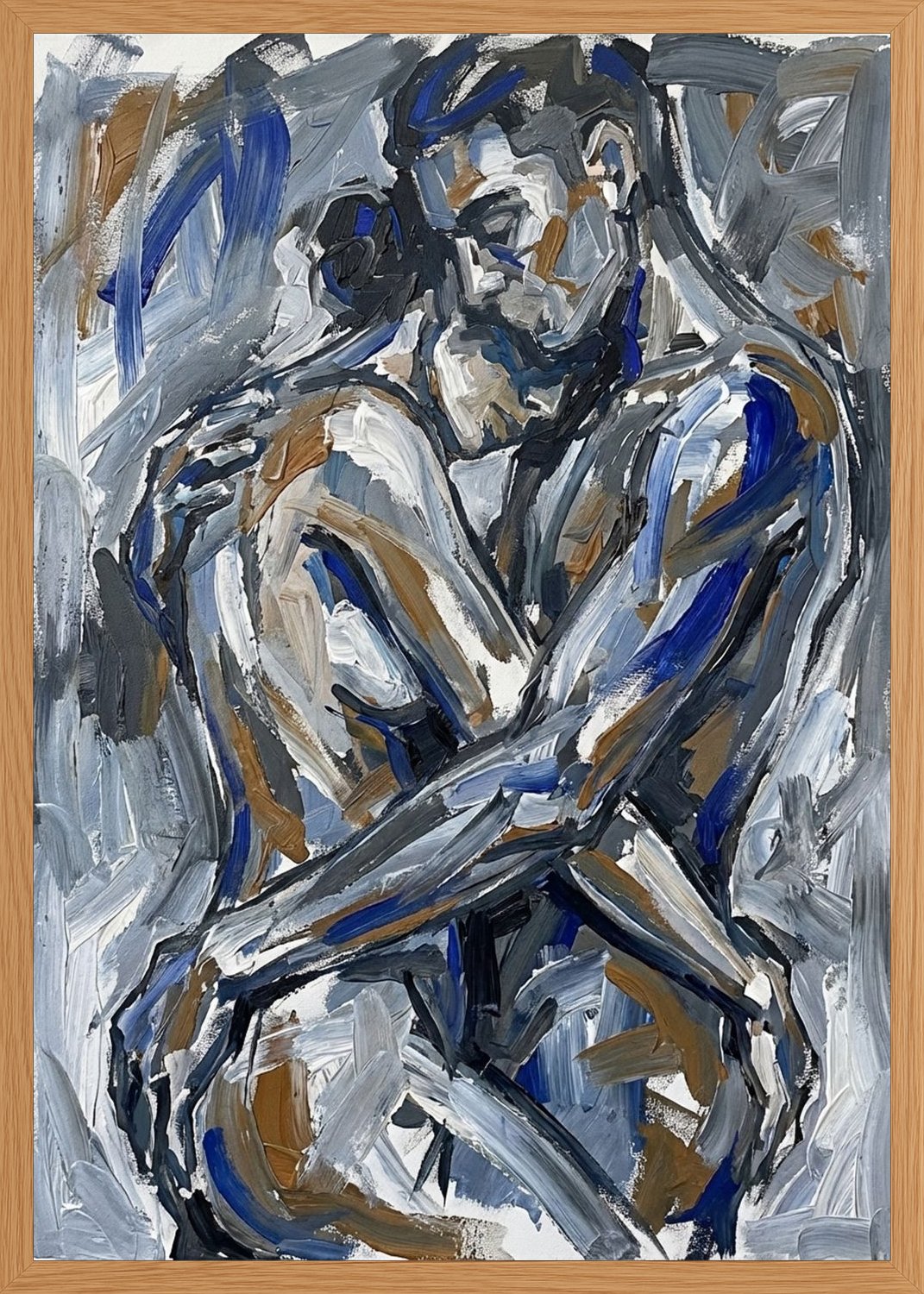 Poster in oak frame