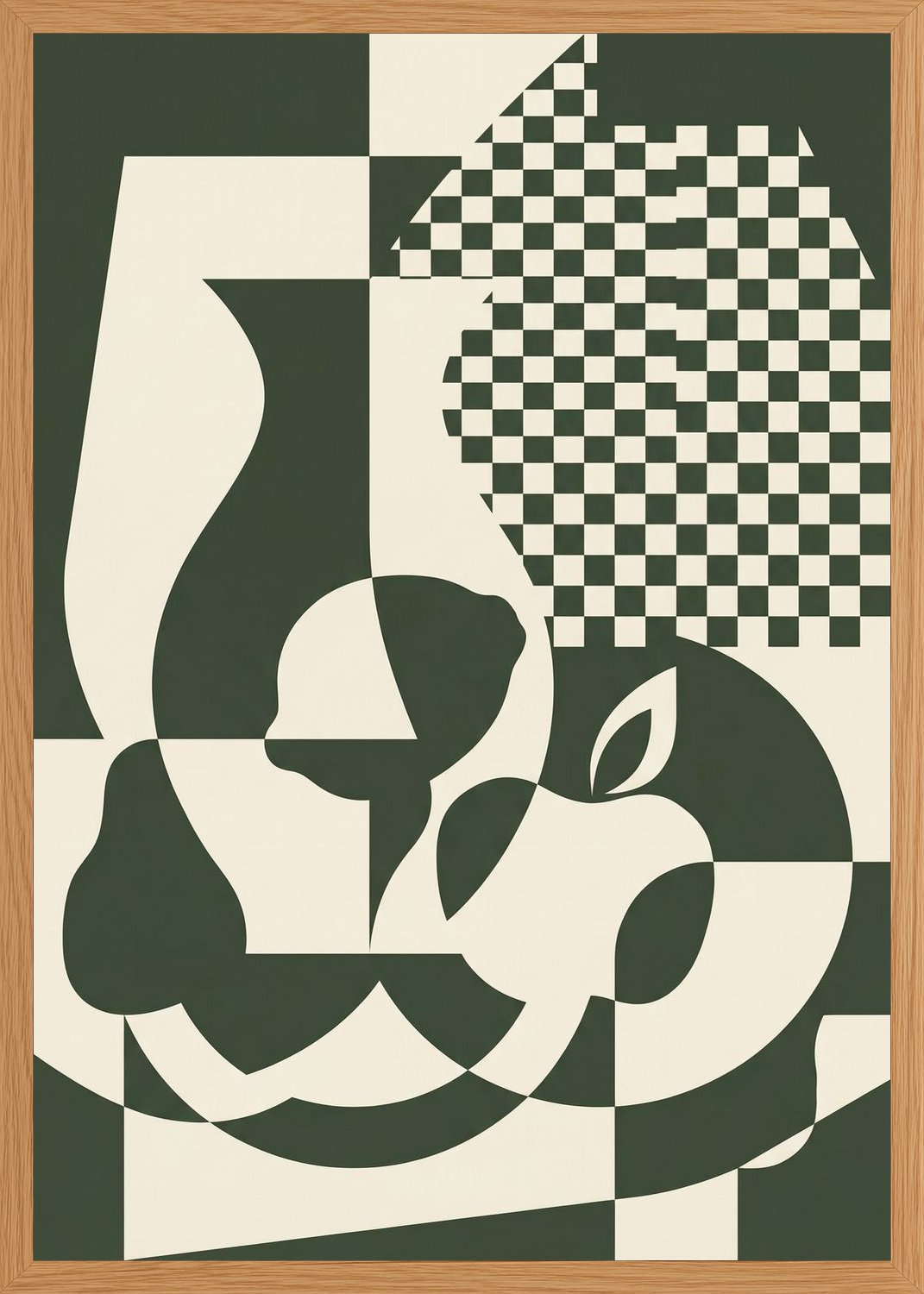 Poster in oak frame