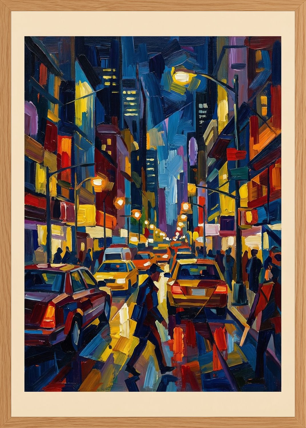 Poster in oak frame