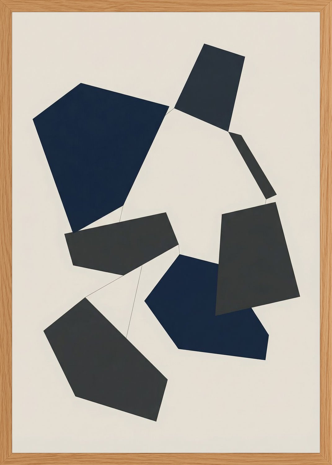 Poster in oak frame