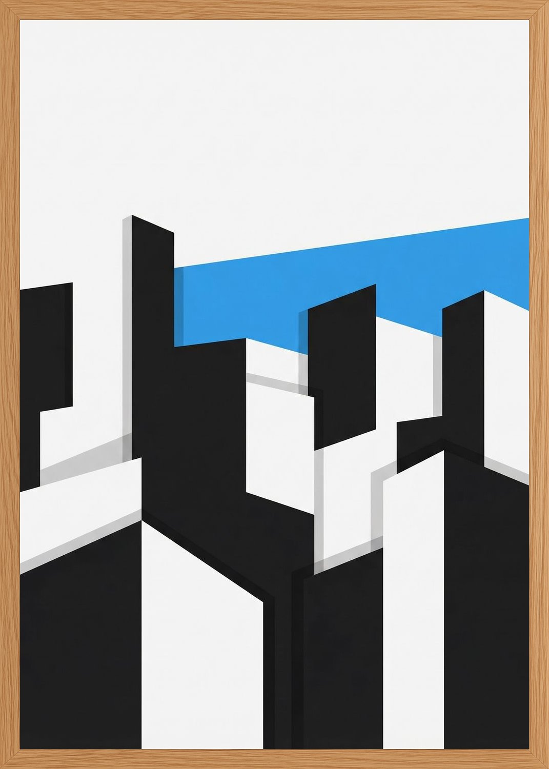 Poster in oak frame