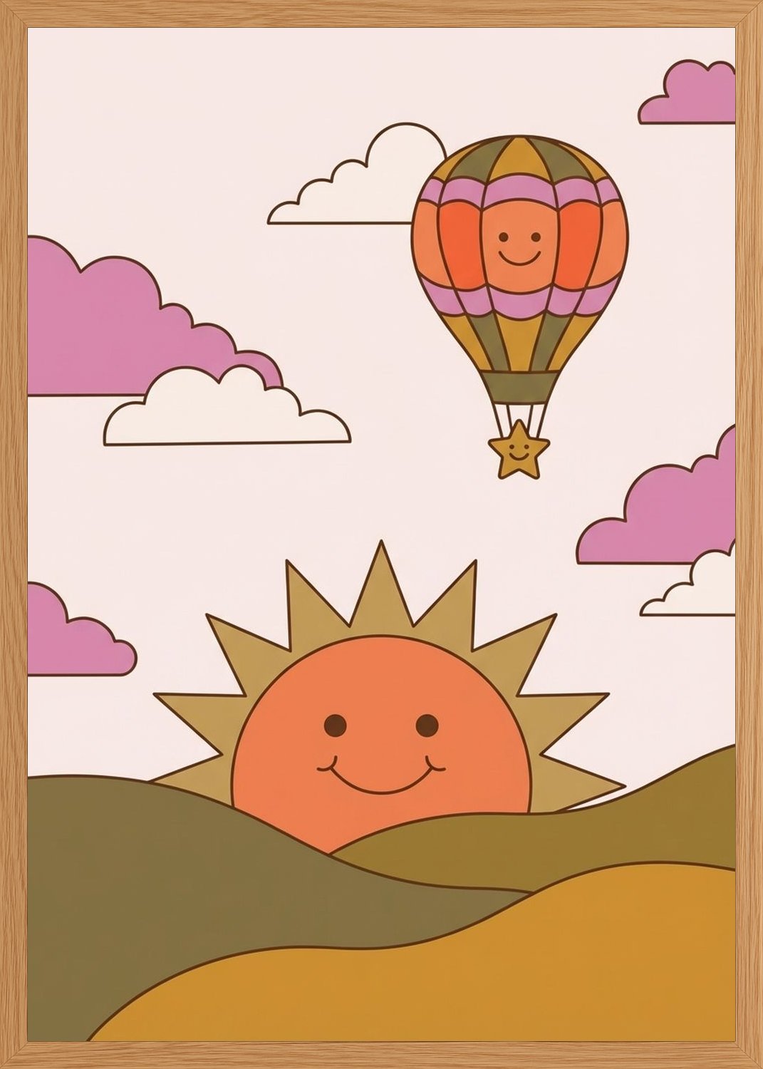 Poster in oak frame
