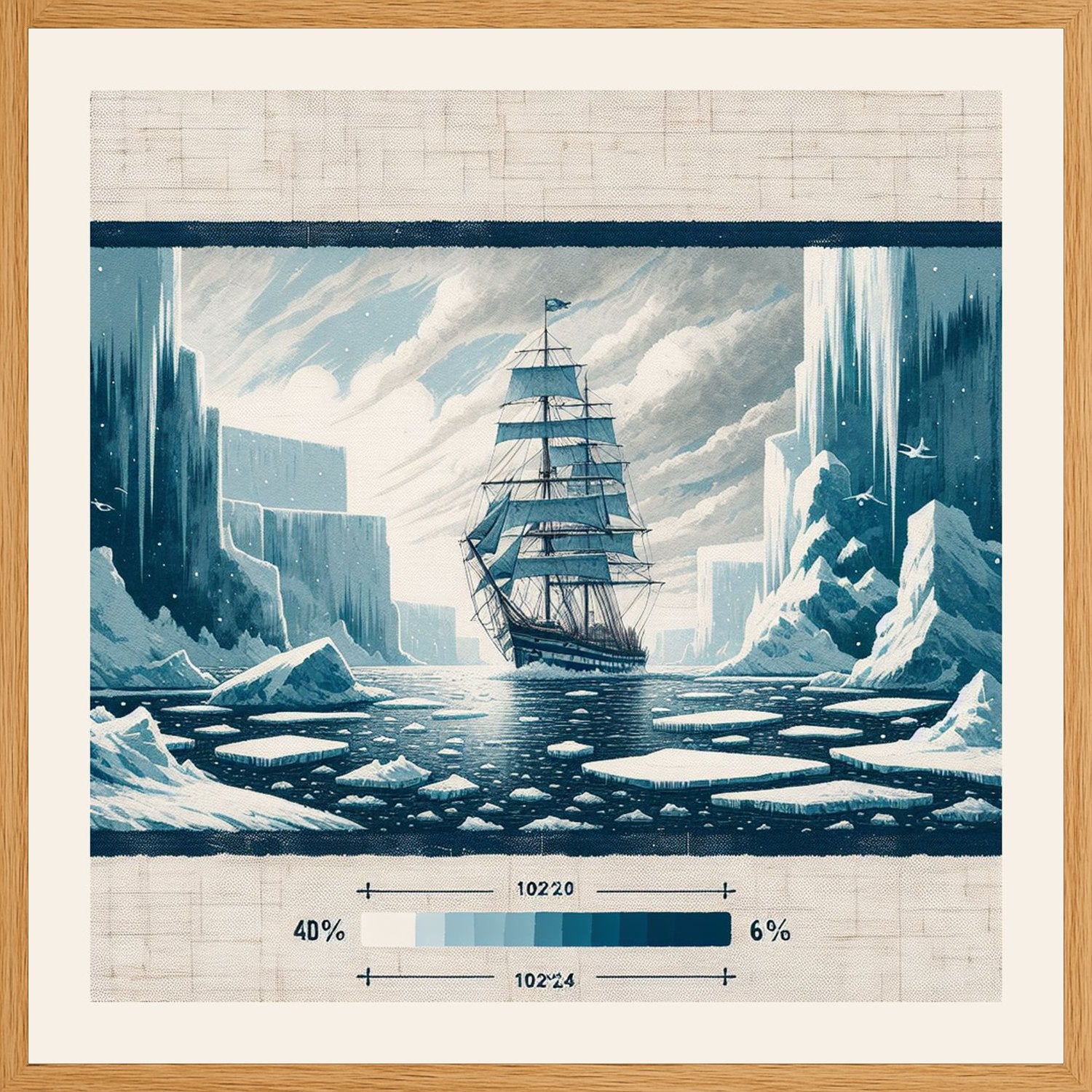 Poster in oak frame