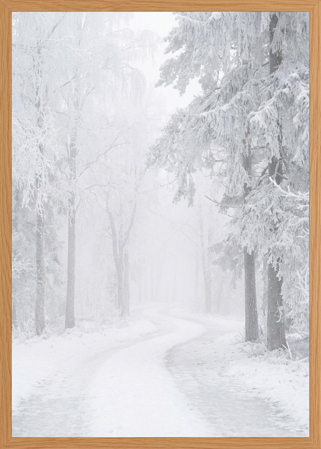 Poster in oak frame