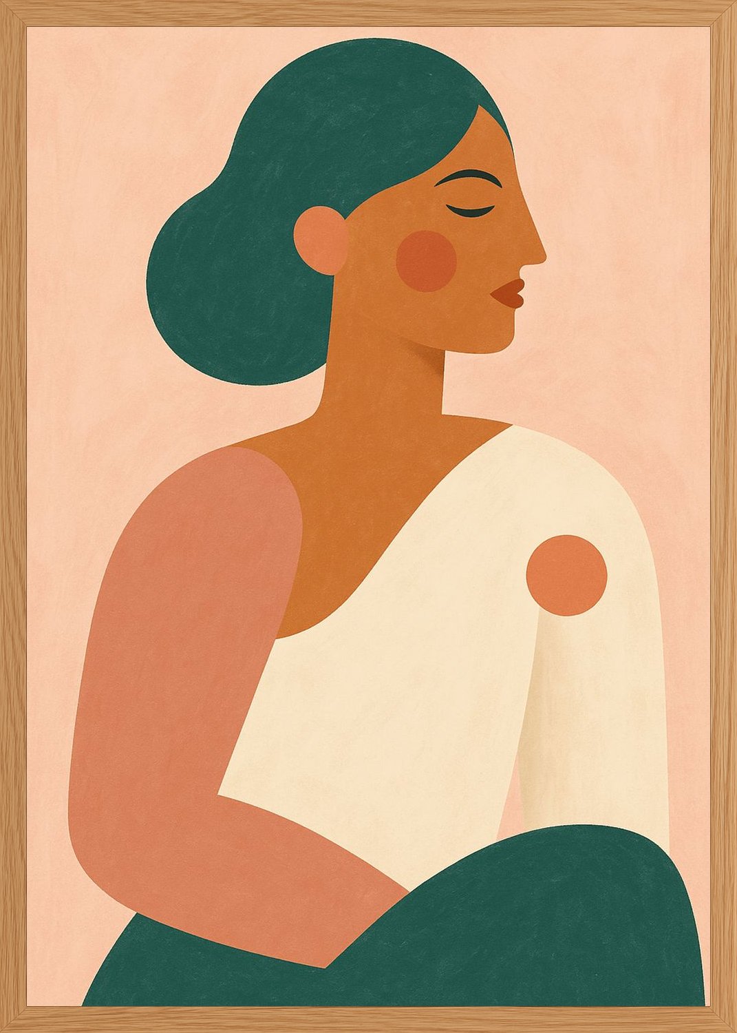 Poster in oak frame