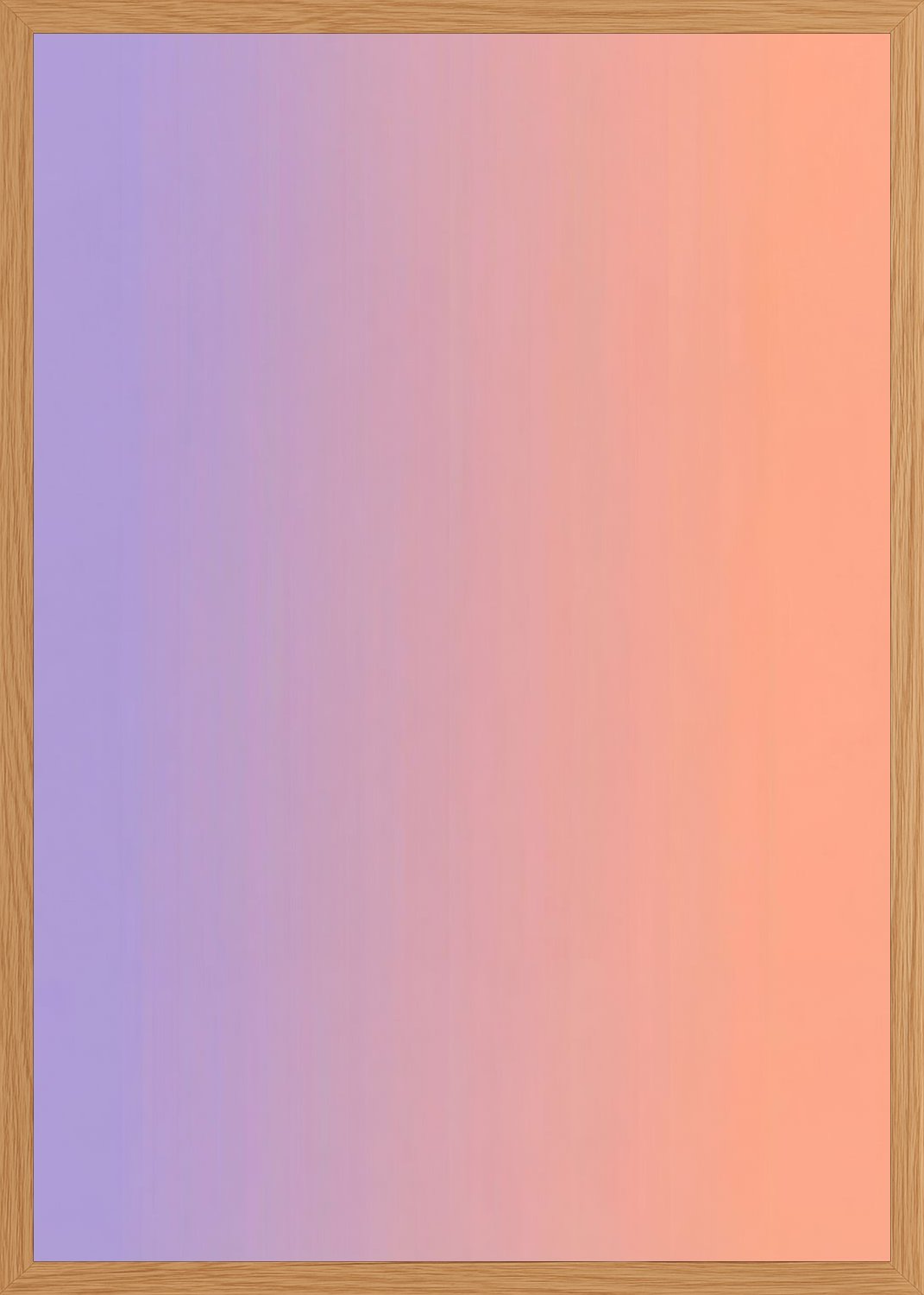 Poster in oak frame