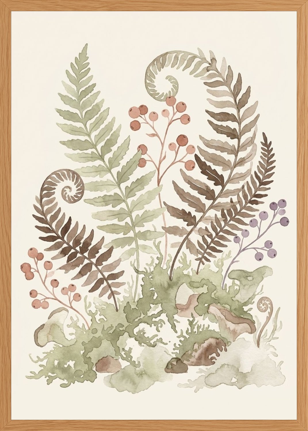 Poster in oak frame
