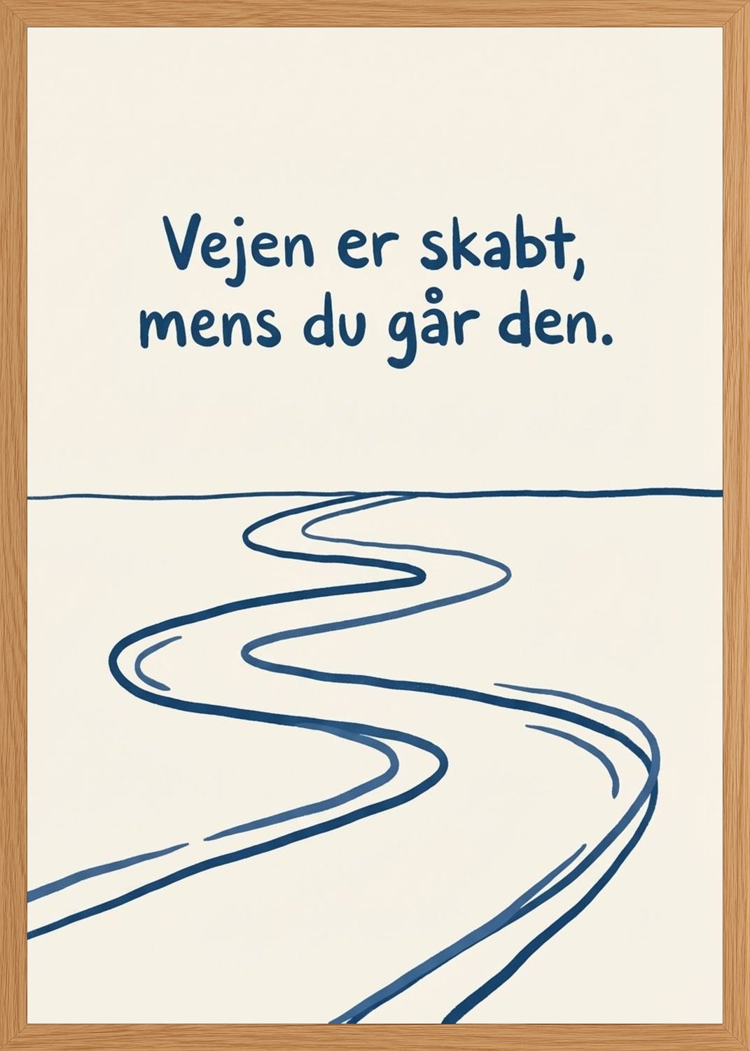 Poster in oak frame