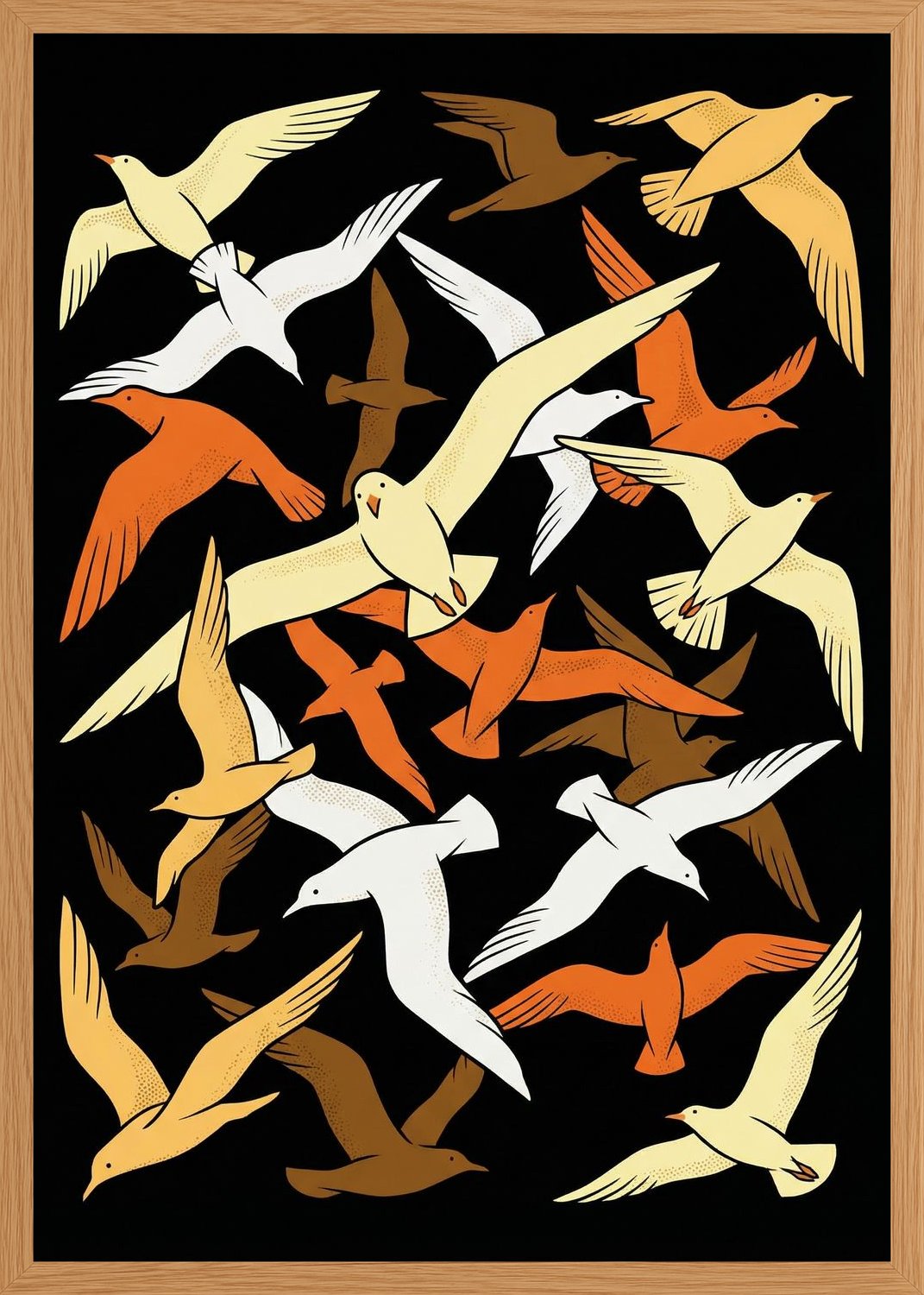 Poster in oak frame