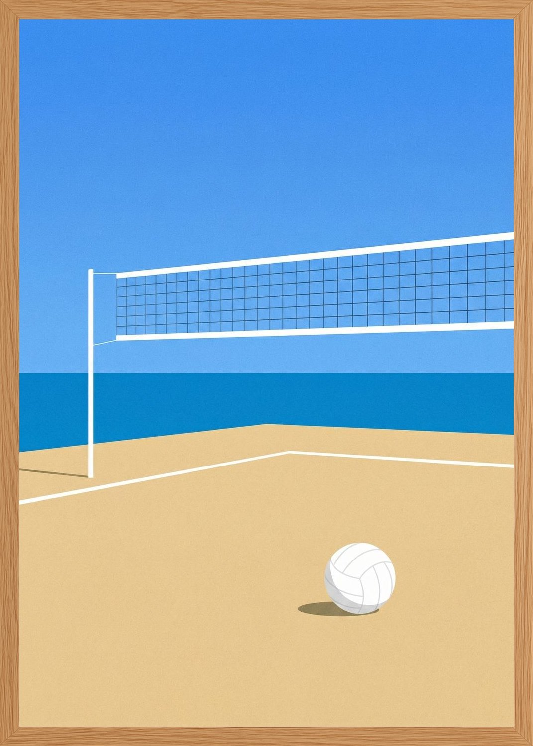 Poster in oak frame