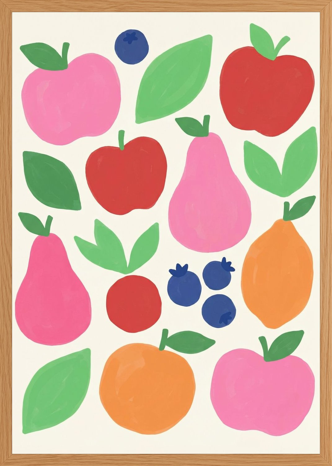Poster in oak frame