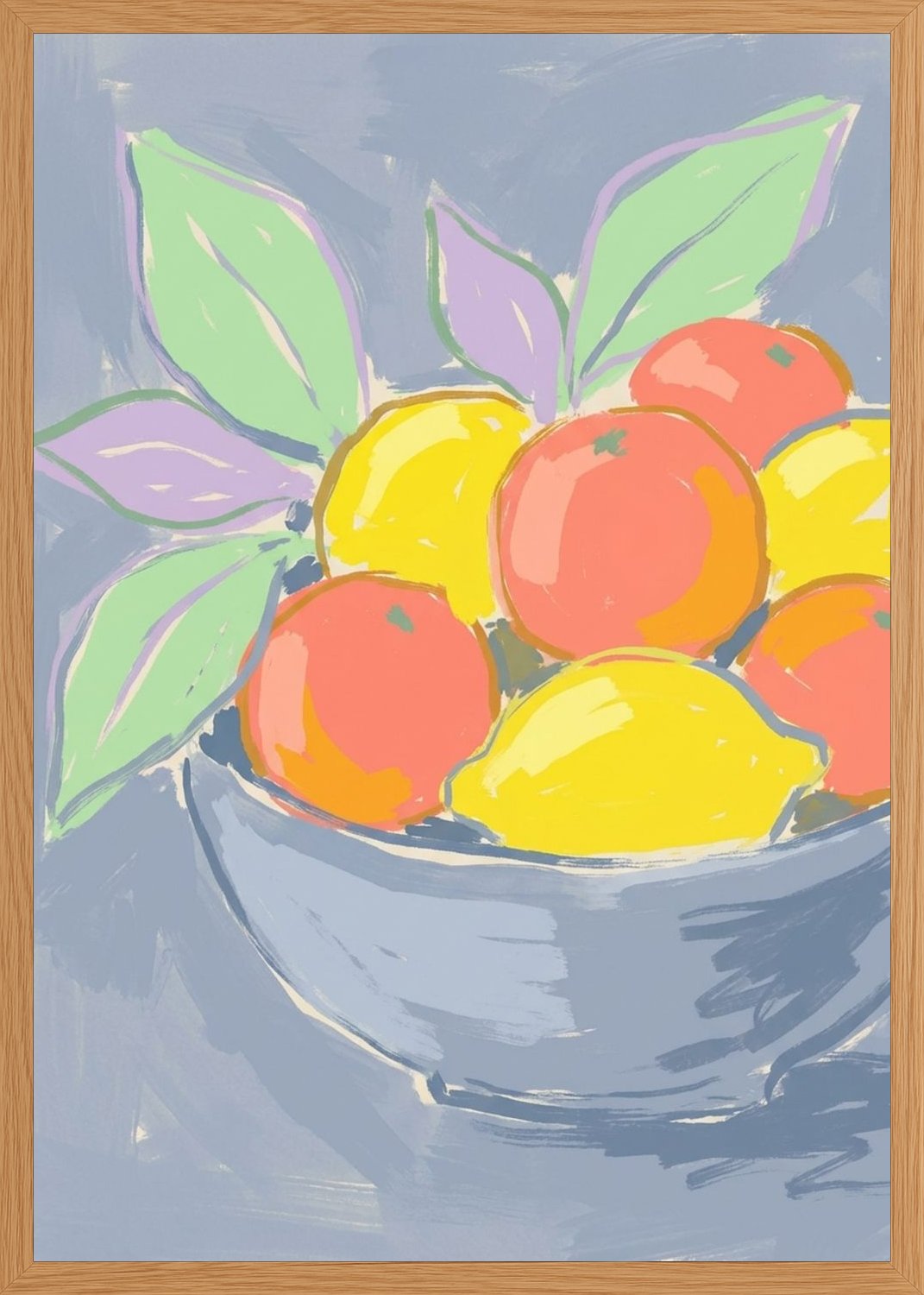 Poster in oak frame