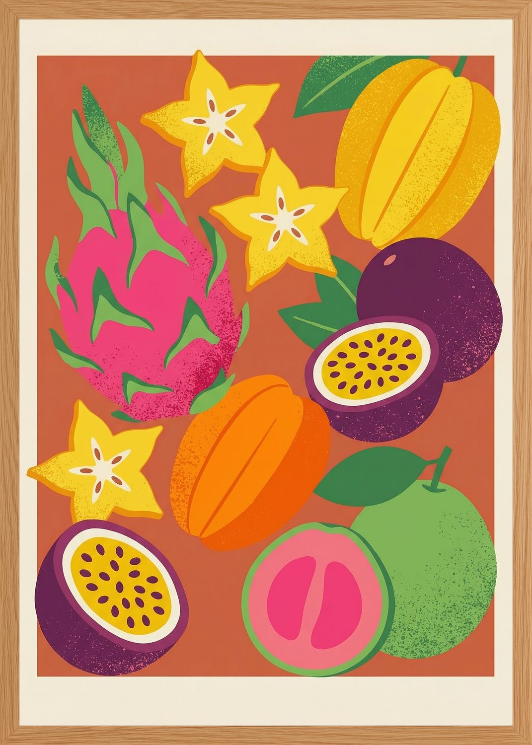 Poster in oak frame