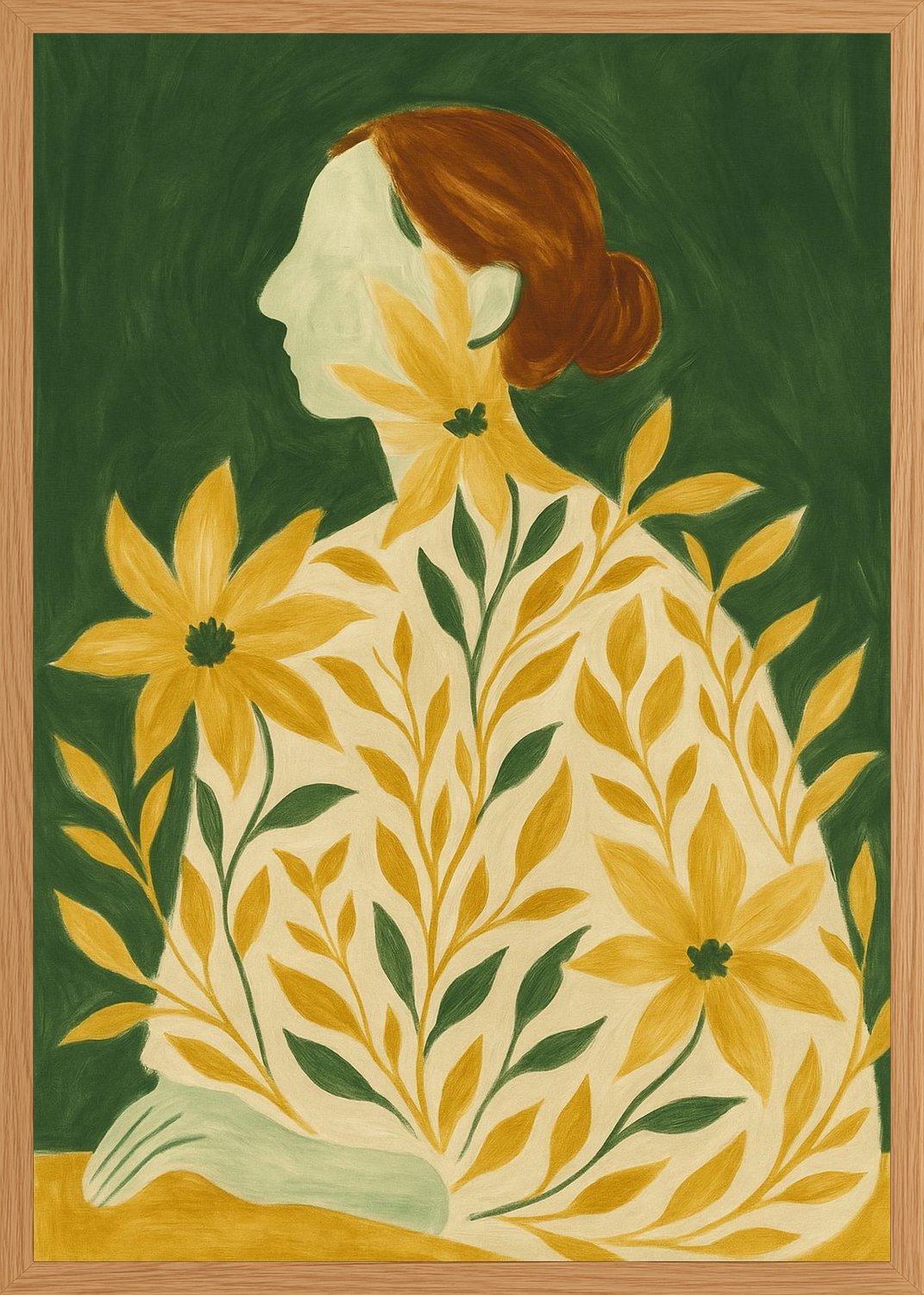 Poster in oak frame
