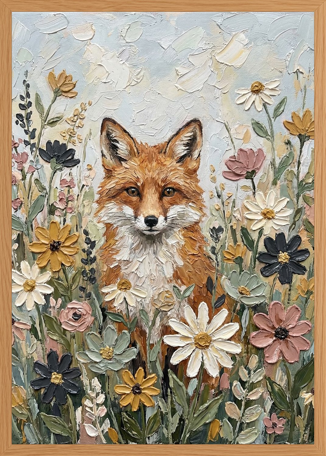 Poster in oak frame