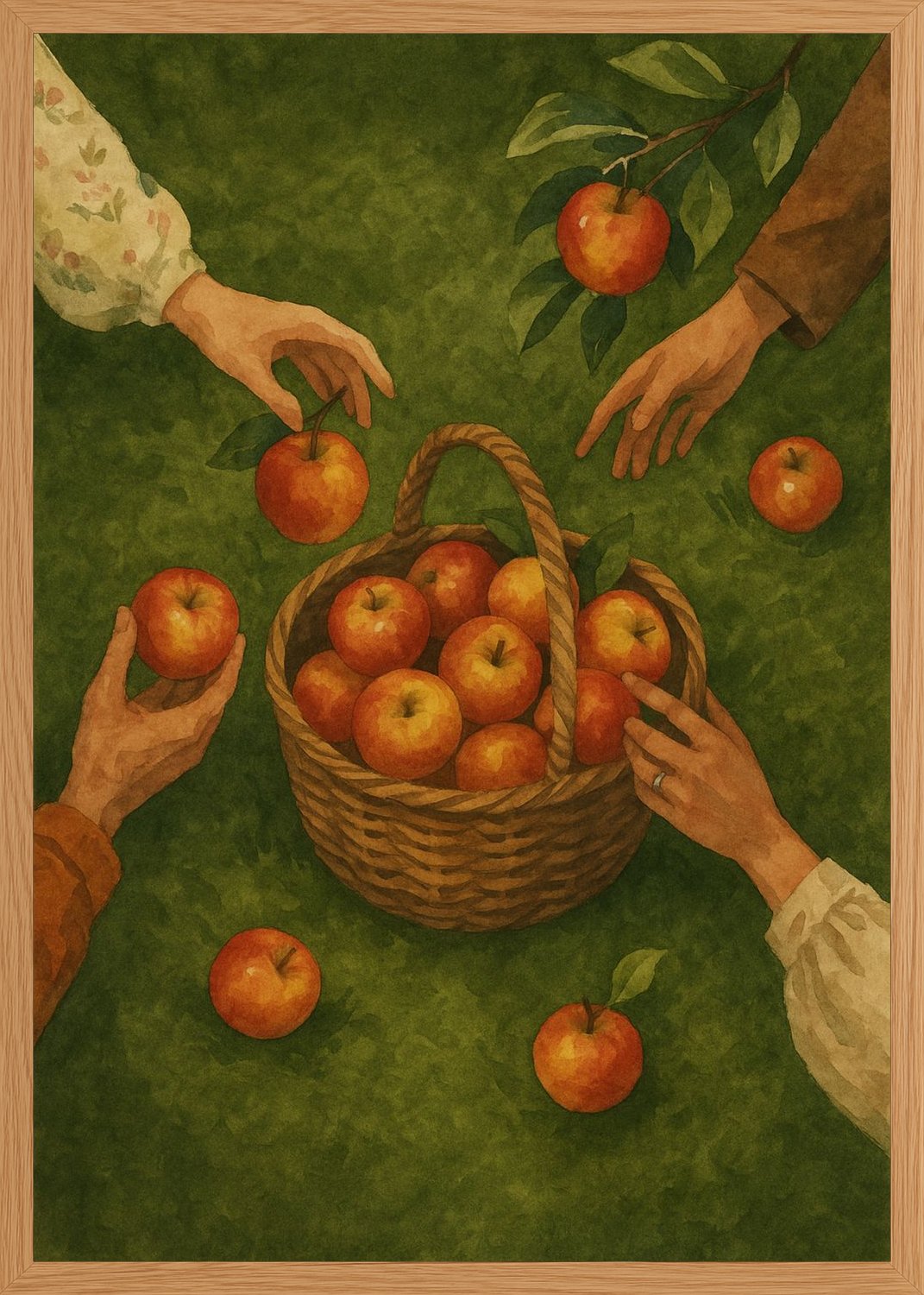 Poster in oak frame