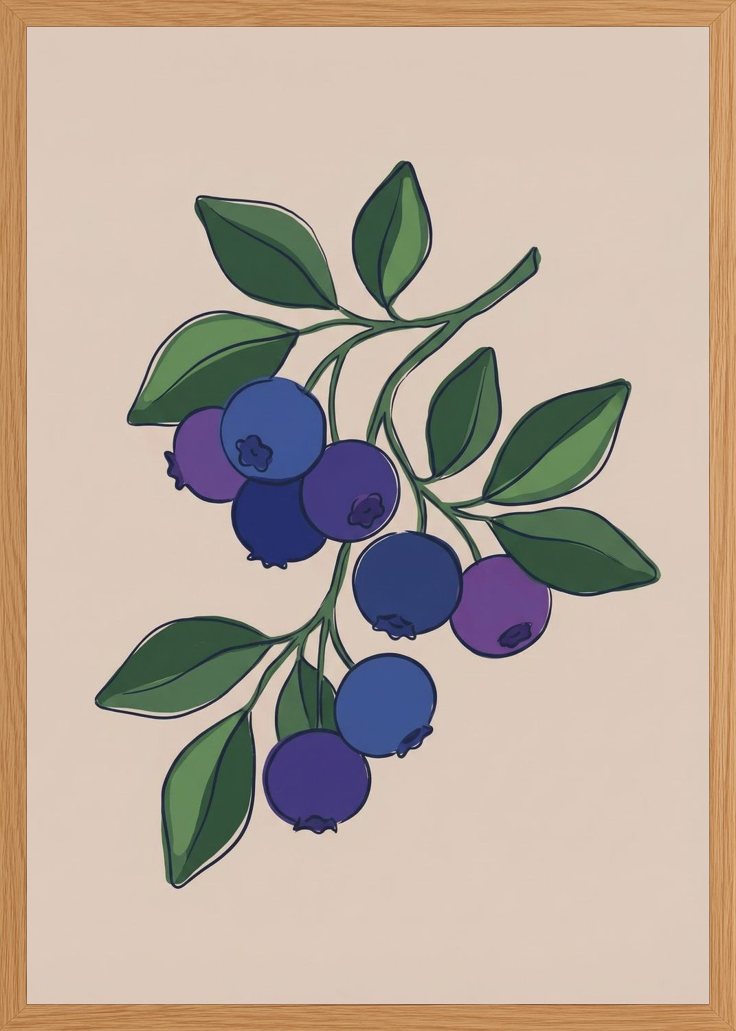 Poster in oak frame