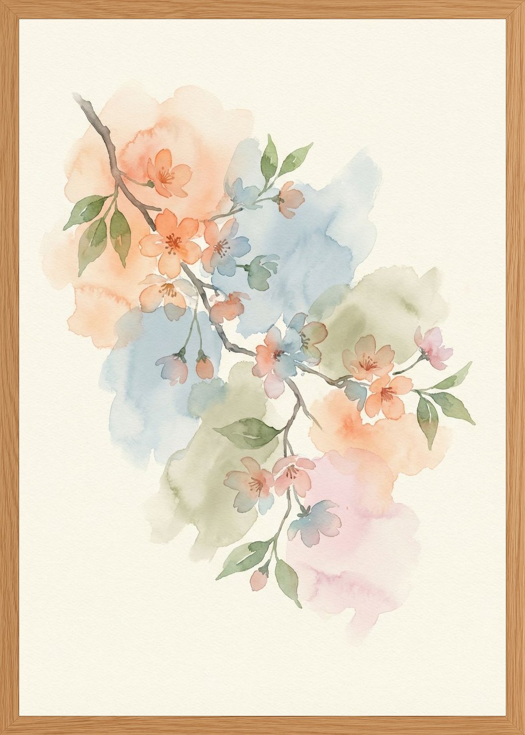 Poster in oak frame
