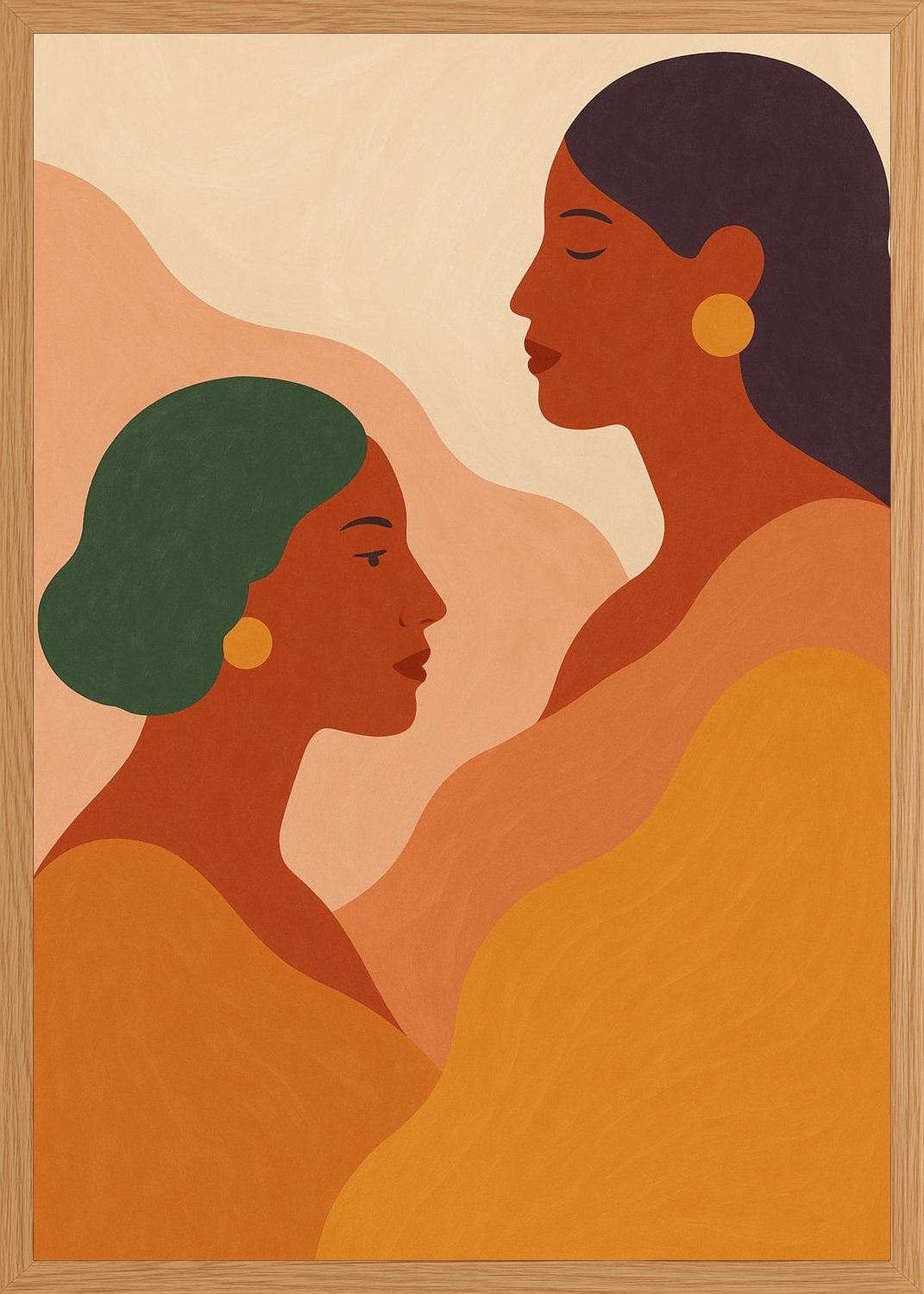 Poster in oak frame