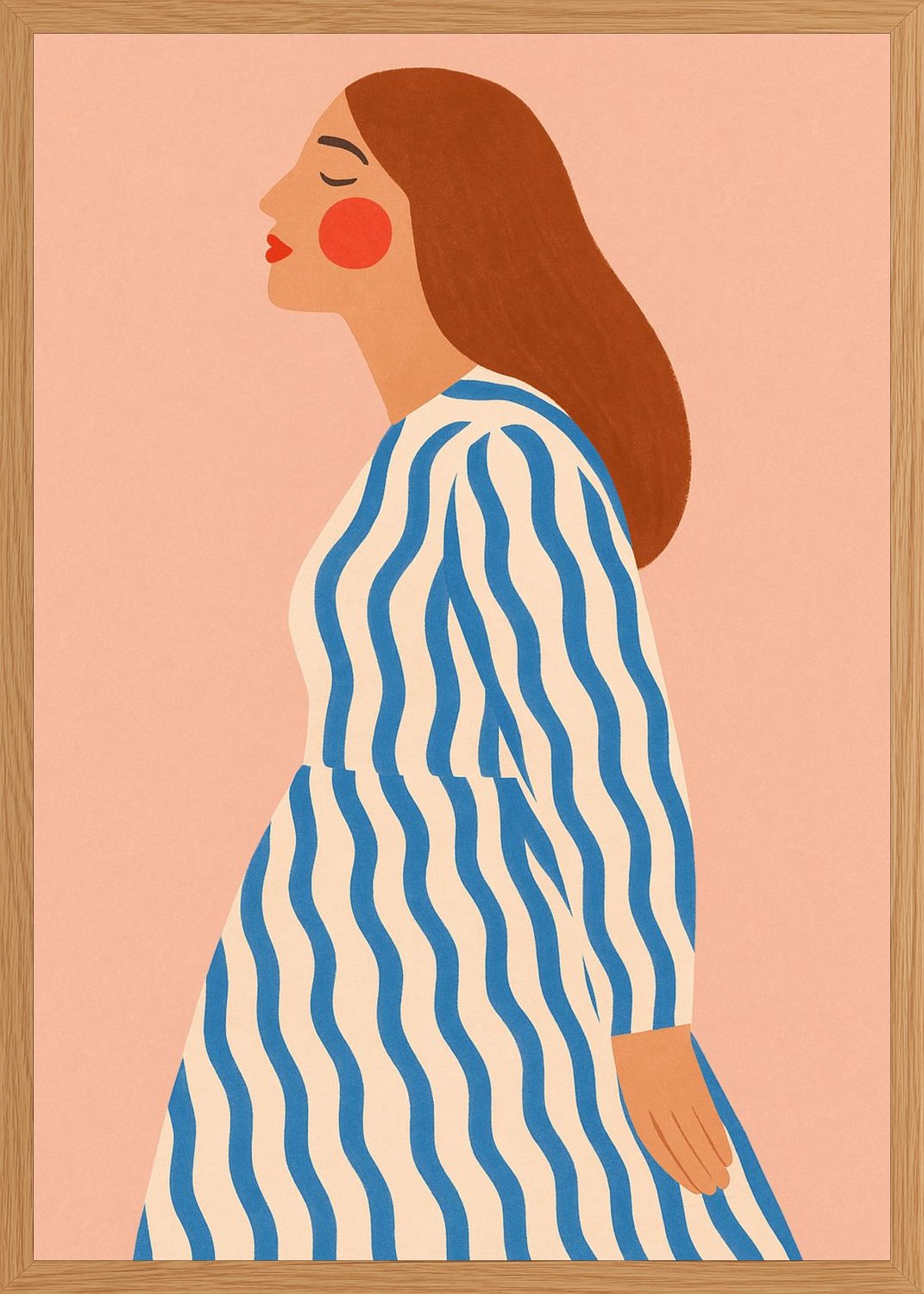 Poster in oak frame