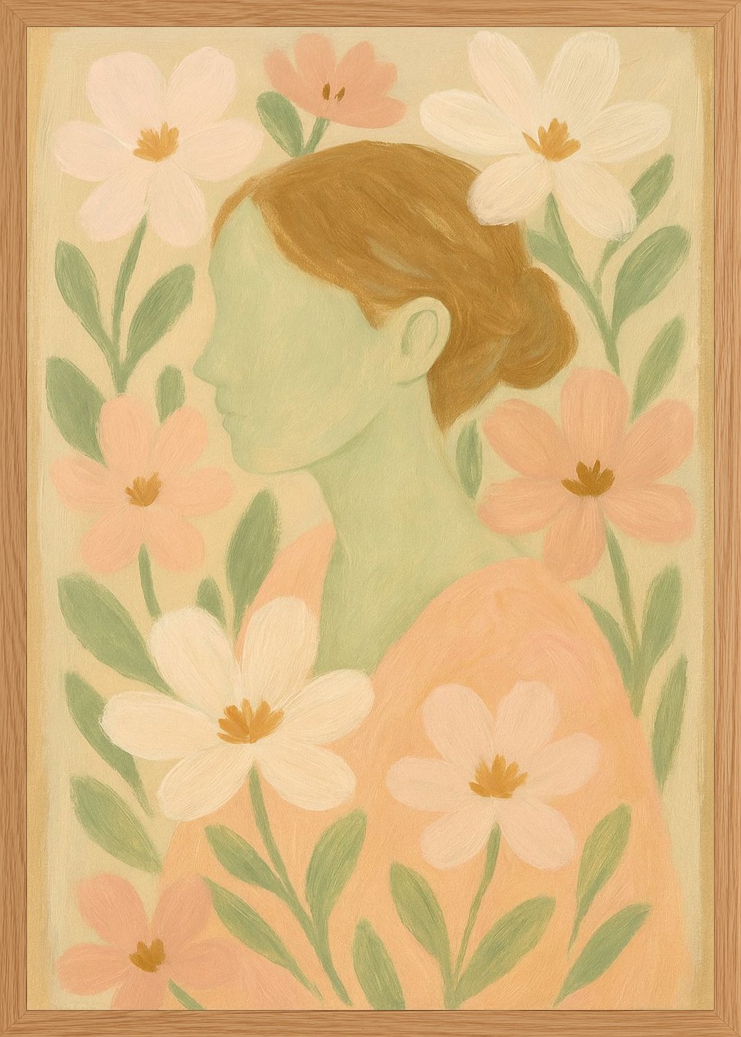 Poster in oak frame