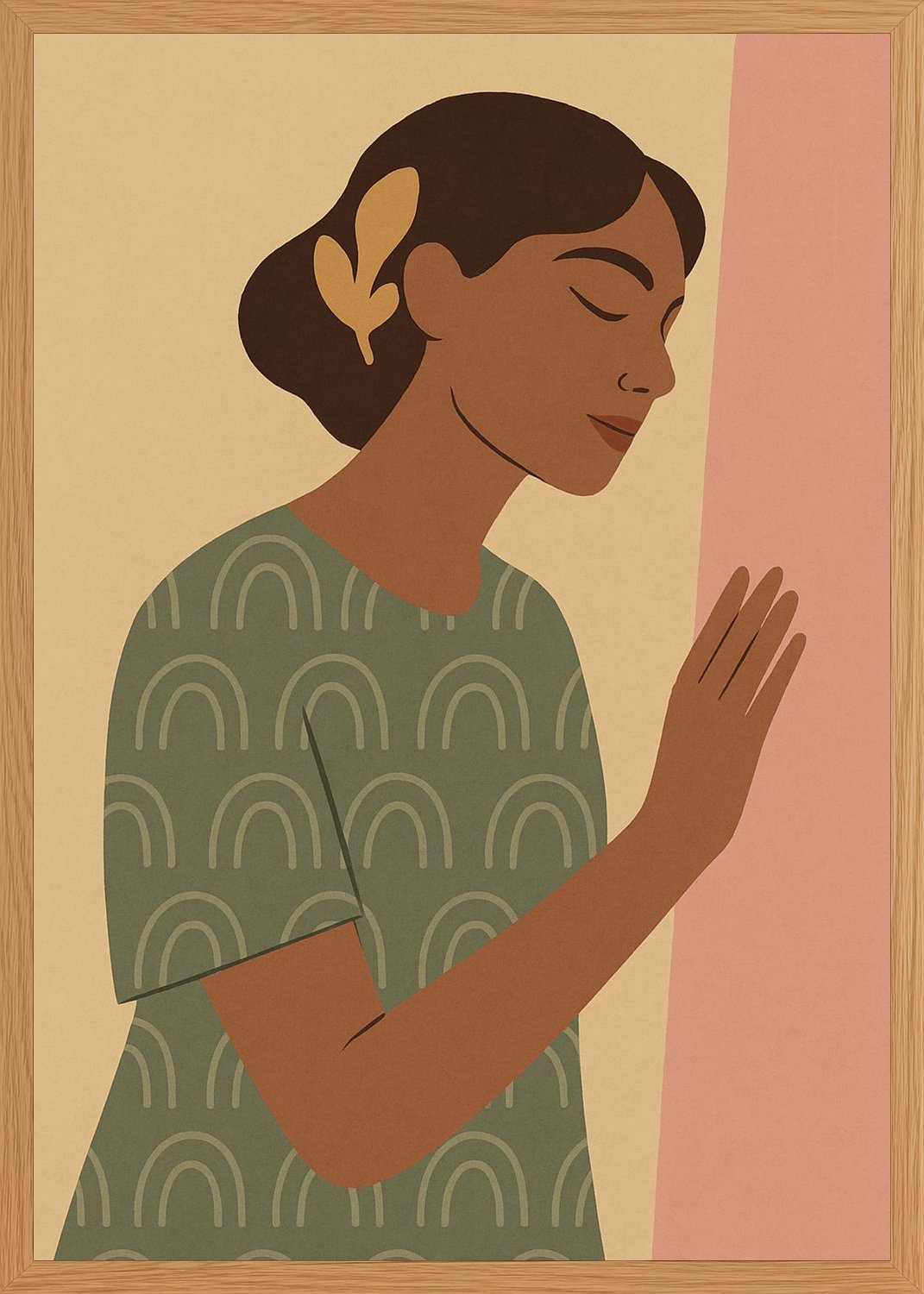 Poster in oak frame