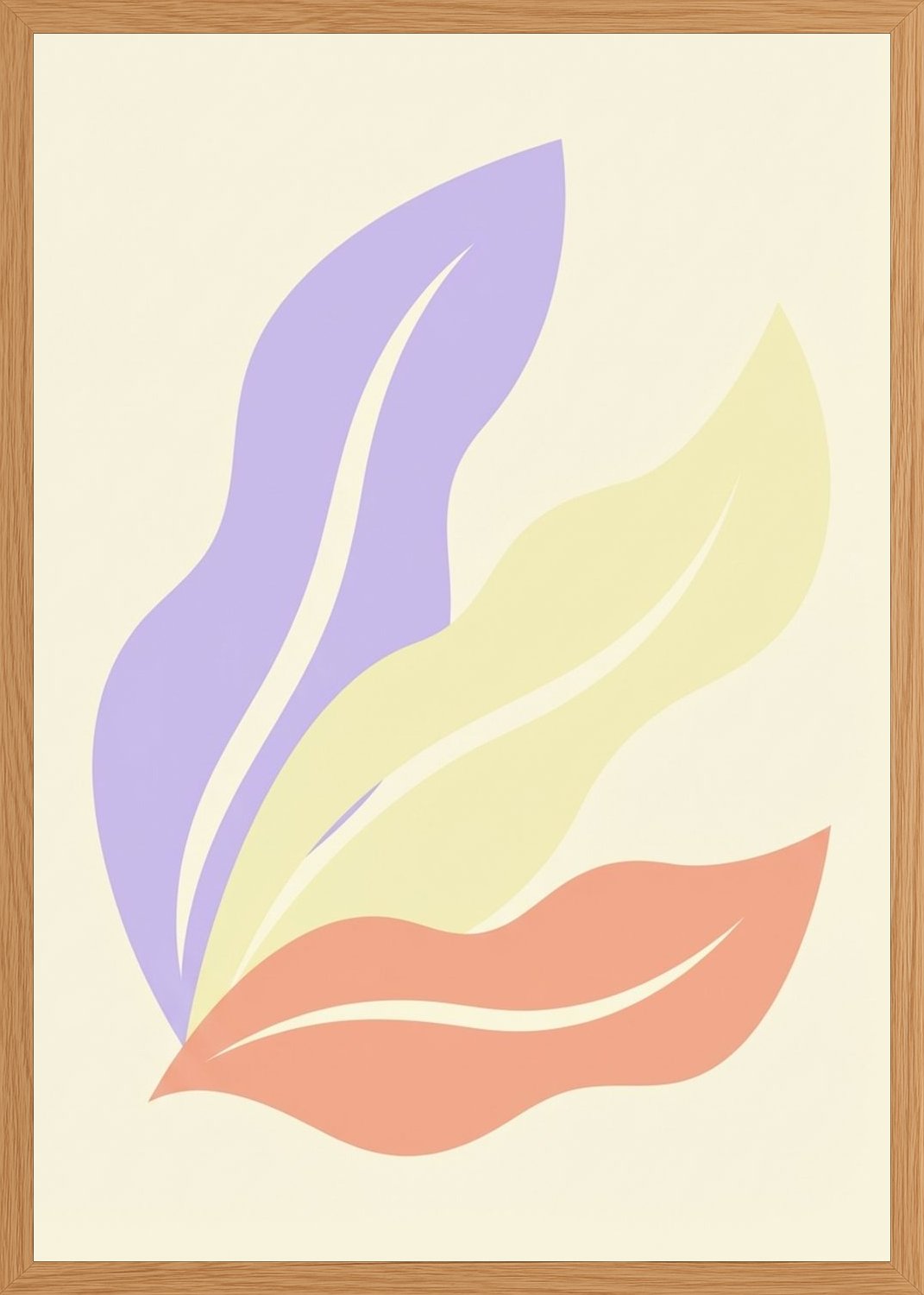 Poster in oak frame