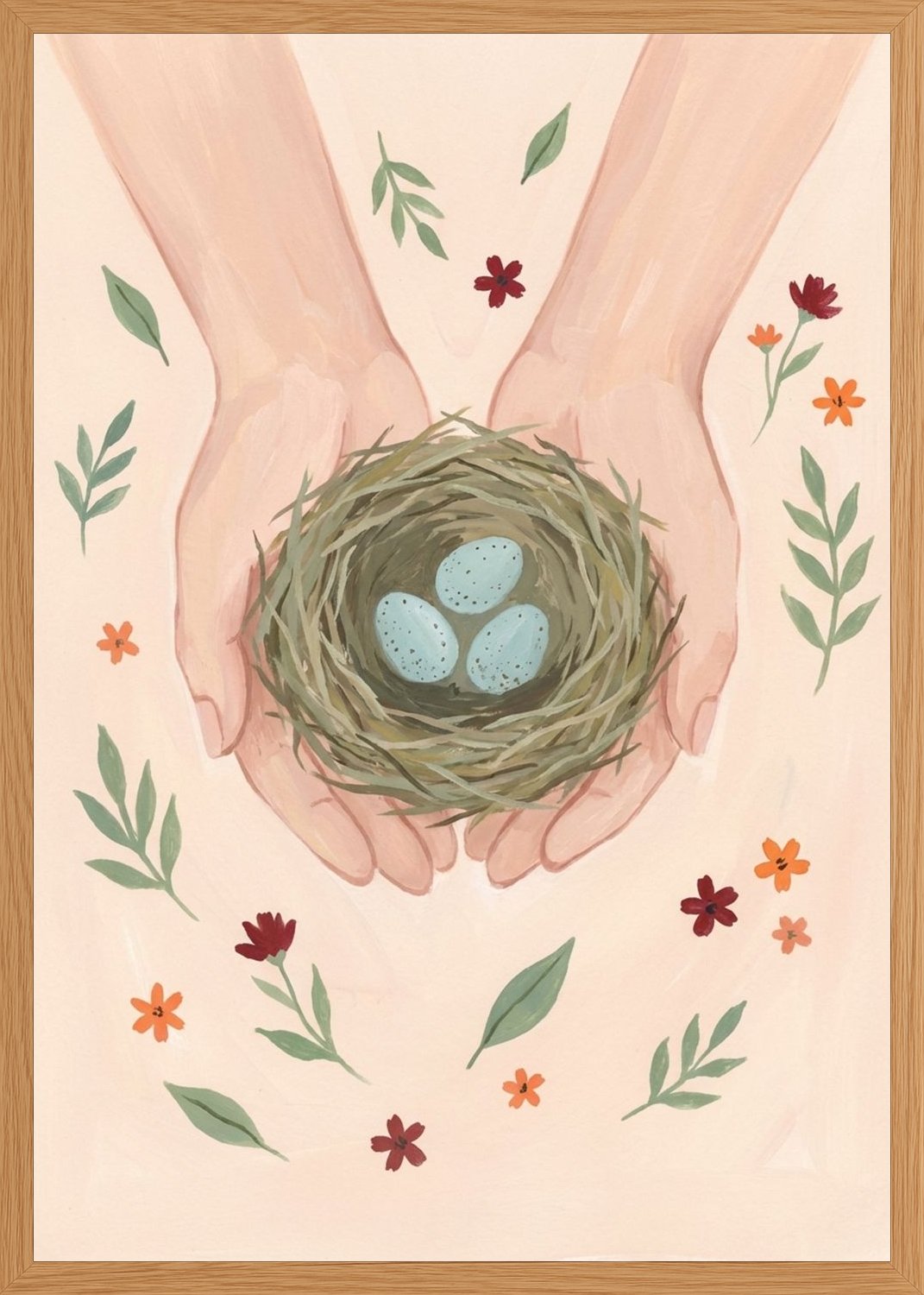 Poster in oak frame