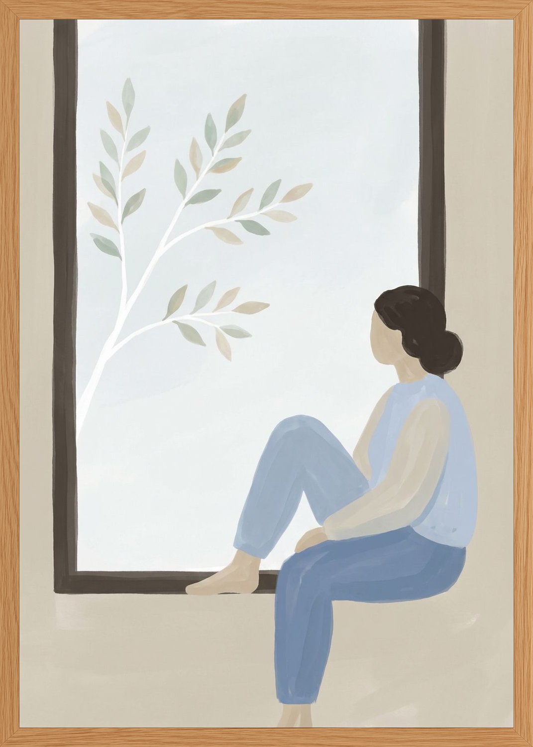 Poster in oak frame
