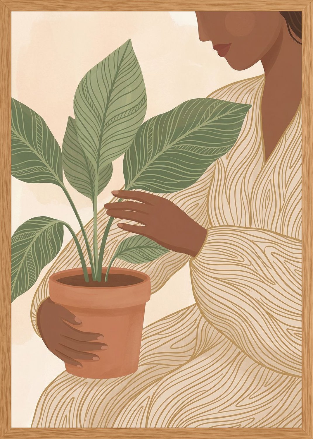 Poster in oak frame