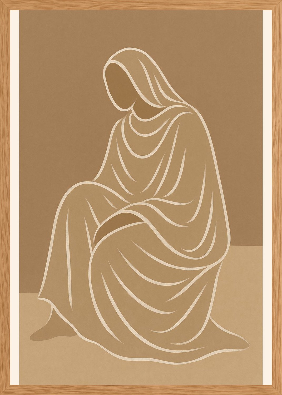 Poster in oak frame