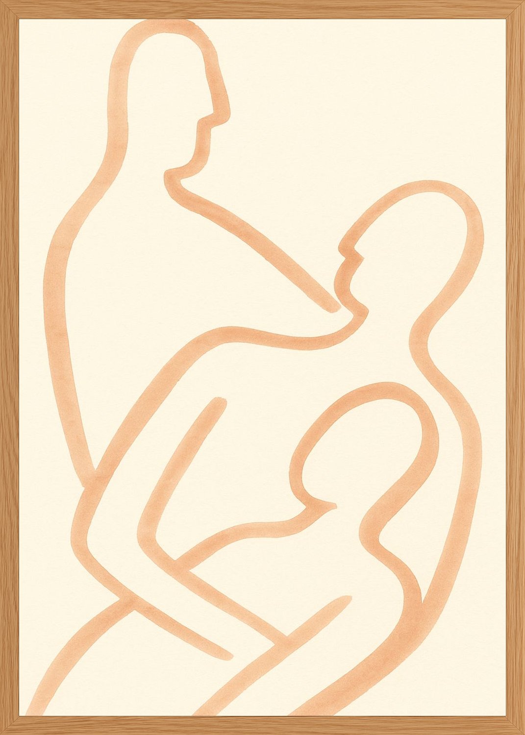 Poster in oak frame