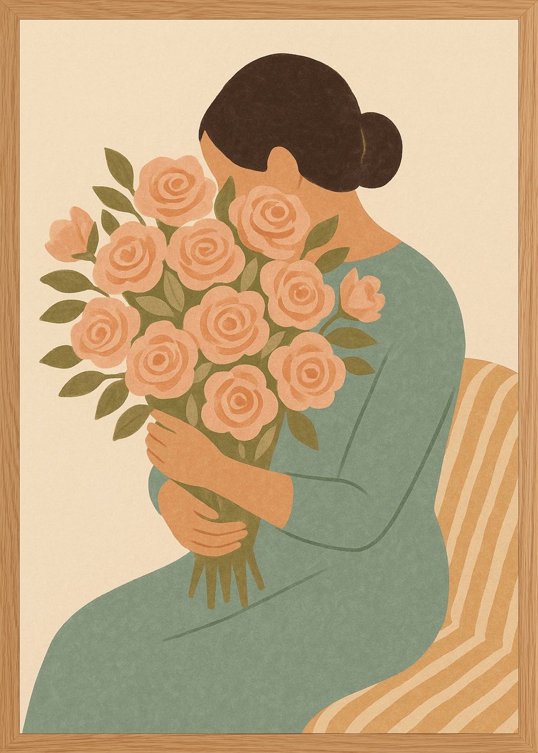 Poster in oak frame