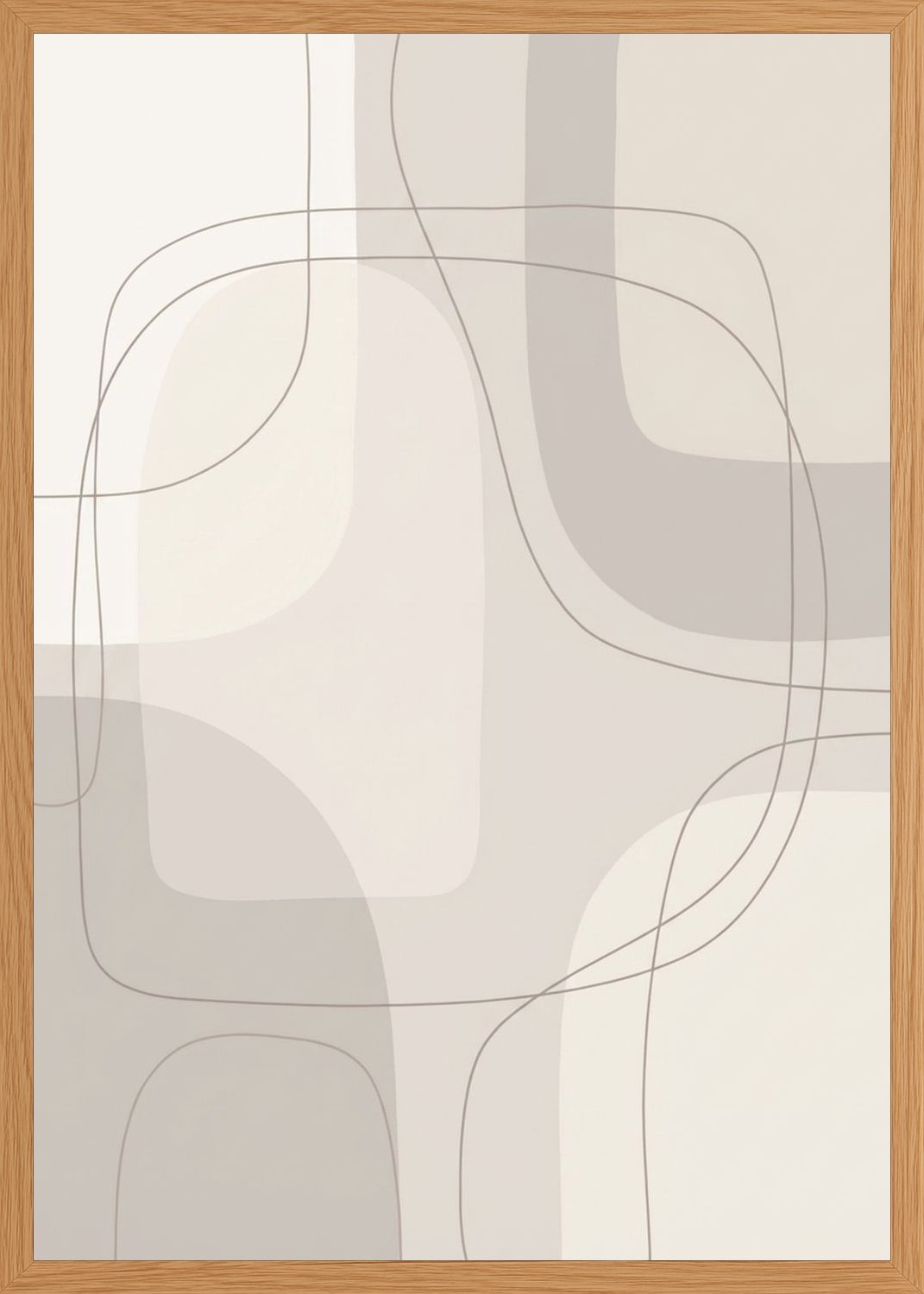 Poster in oak frame
