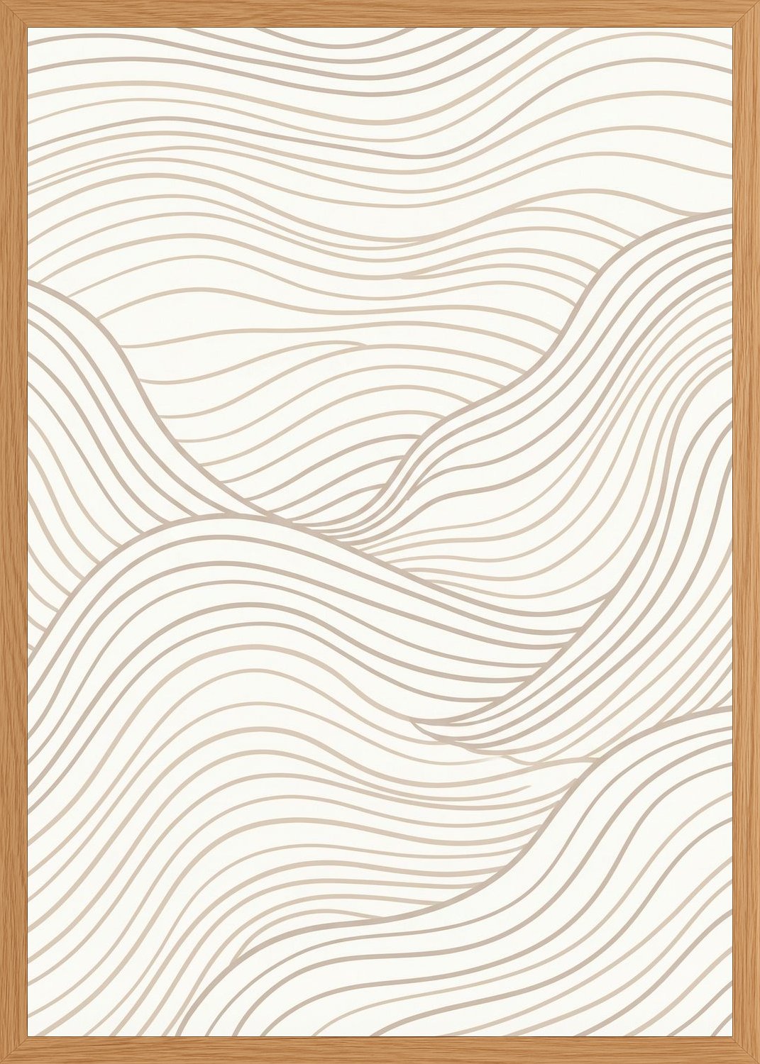 Poster in oak frame
