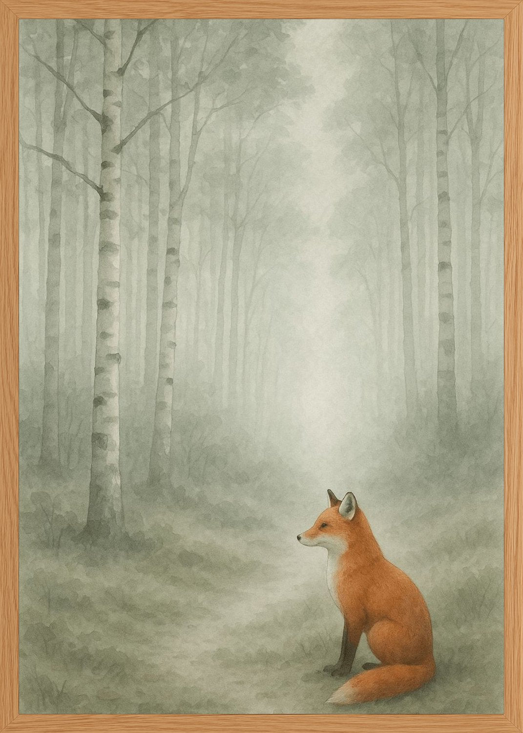 Poster in oak frame