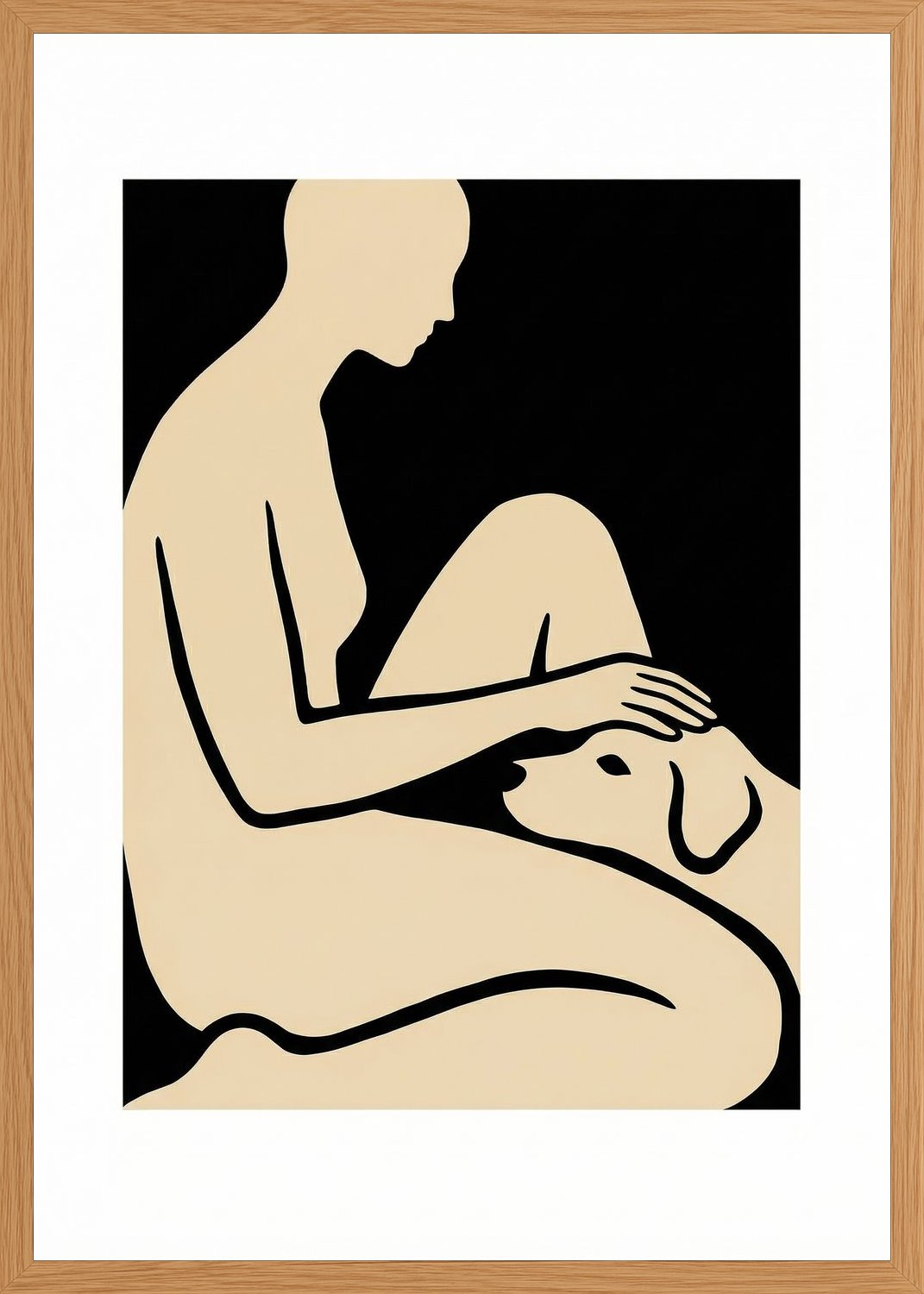 Poster in oak frame