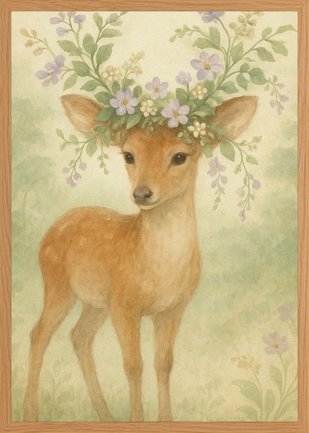 Poster in oak frame