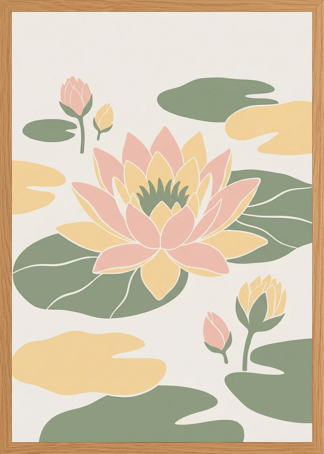 Poster in oak frame