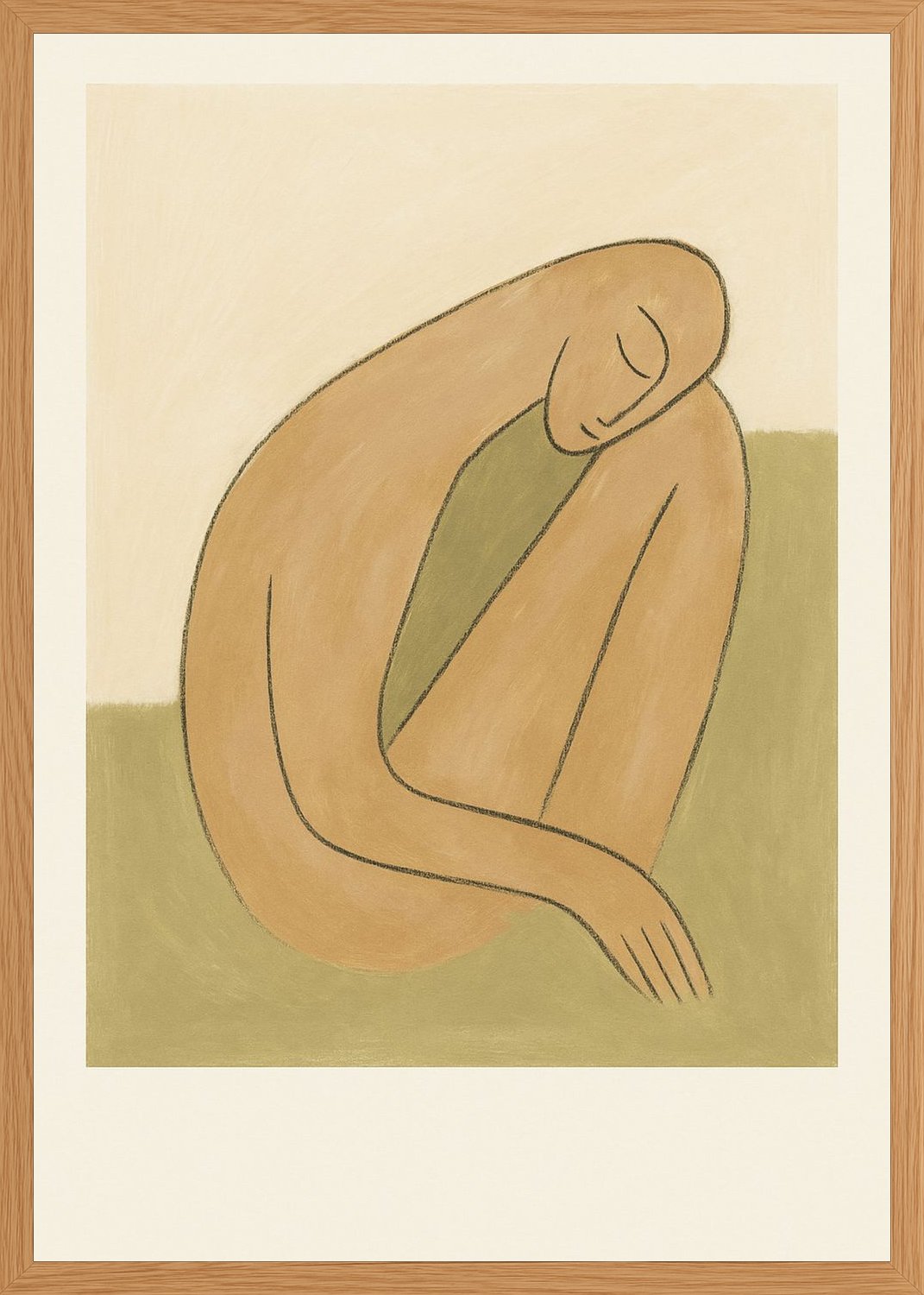 Poster in oak frame