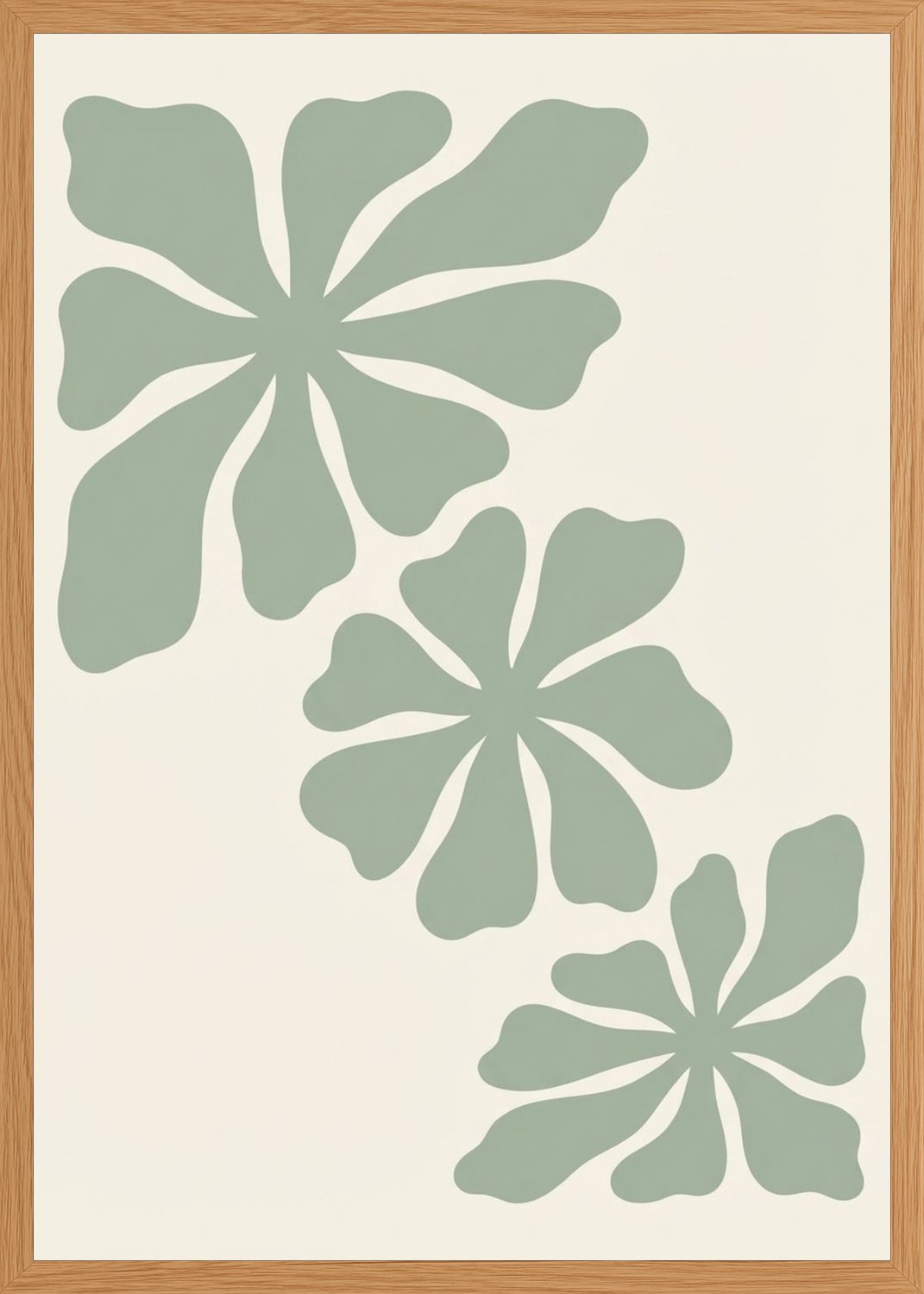 Poster in oak frame