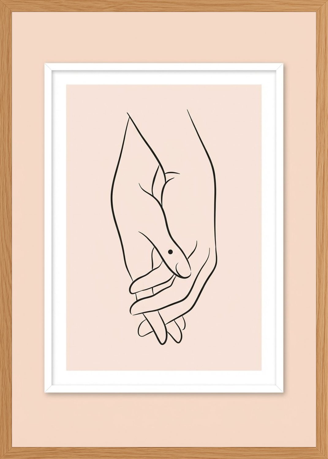 Poster in oak frame