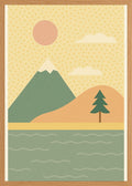Poster in oak frame