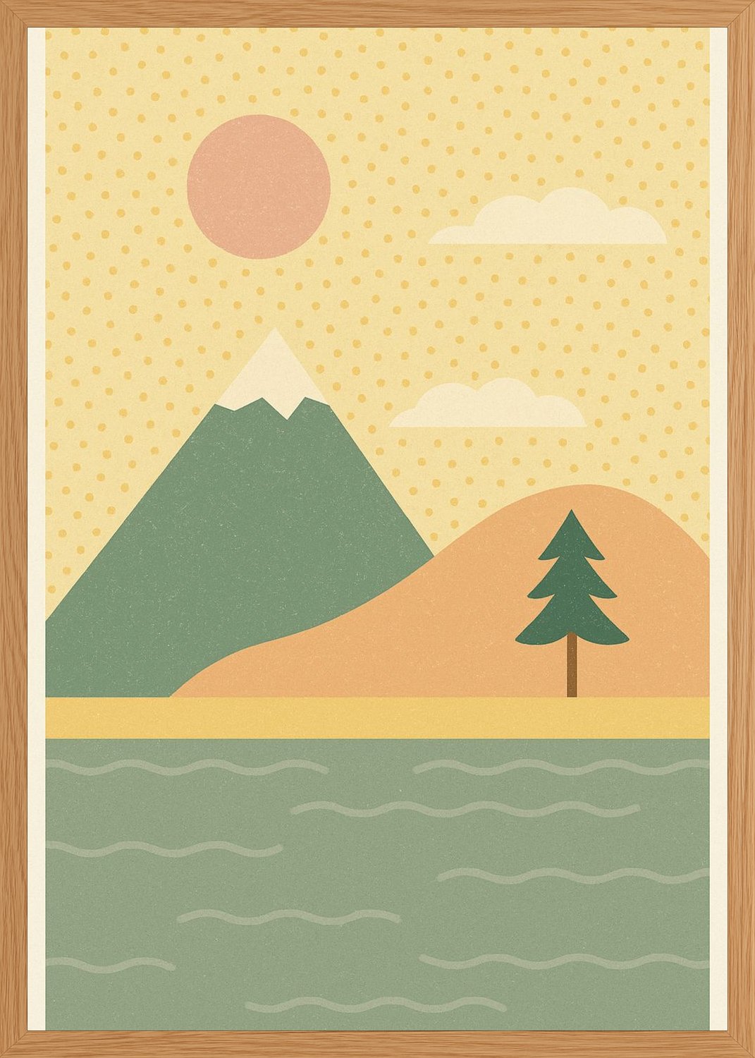 Poster in oak frame
