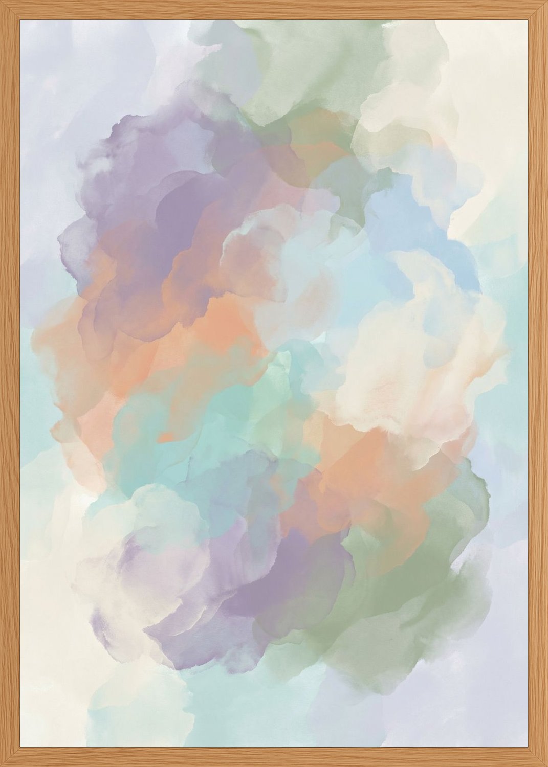 Poster in oak frame