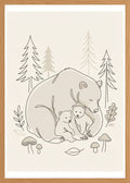 Poster in oak frame
