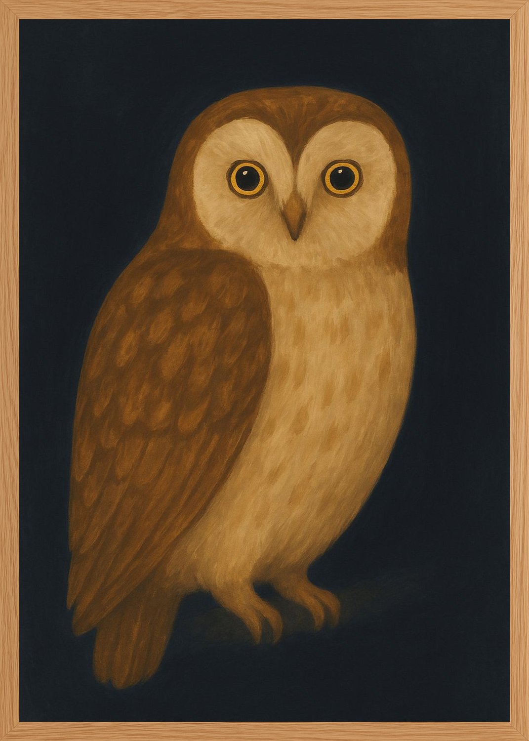 Poster in oak frame
