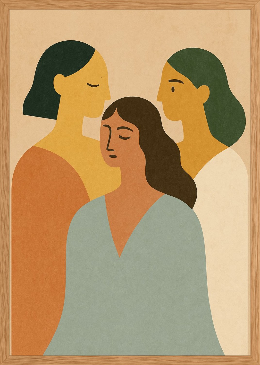 Poster in oak frame